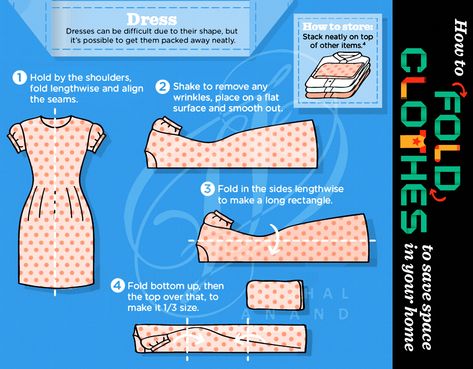 Dress Dress Folding Hacks For Travel, Folding A Dress For Travel, Folding Dresses For Travel, Dress Folding Hacks, Folding Dresses, Fold Dress, Las Vegas Trip Planning, Fold Clothes, Packing Hacks Clothes