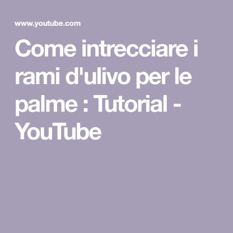 Come Intrecciare