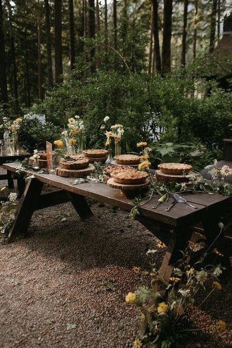 details-at-an-Oregon-Forest-Wedding-at-Loloma-Lodge Wedding Forrest Ideas, Woodsy Summer Wedding, Forest Elopement Decor, Earthy Wedding Venue Ideas, Mossy Forest Wedding, Oregon Woods Wedding, Forest Wedding Venues Oregon, Mystical Woodland Wedding, Haunted Forest Wedding