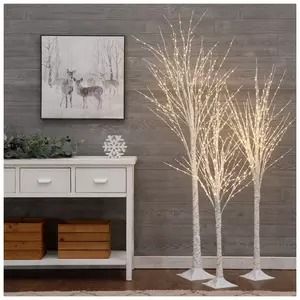 Artificial Christmas Trees | Large & Small Trees | Hobby Lobby Birch Tree Decor Christmas, Birch Christmas Tree, Christmas Stairs Decorations, Twig Christmas Tree, Church Christmas Decorations, Small Led Lights, White Birch Trees, Plastic Tree, Florida Christmas