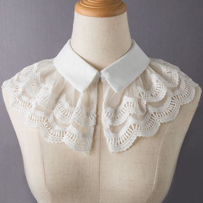 Lace Collar Shirt, Dickey Collar, Collar Detachable, Sewing Collars, False Collar, Collars Diy, Fake Collar, Detachable Collar, Fashionista Clothes