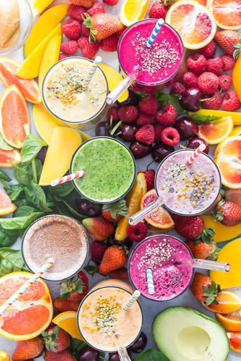 Smoothie Combos, Fresh Smoothies, Smoothies For Kids, Morning Smoothie, Food Projects, Health Smoothies, Health Breakfast, Healthy Smoothie, Clean Eating Snacks