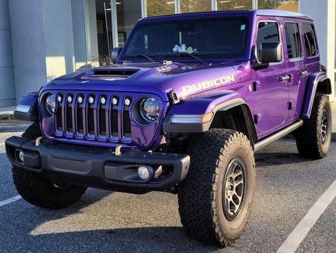 Purple Wrangler, Purple Jeep Wrangler, Jeep Wrangler Rubicon 392, Purple Jeep, Car Jeep, Cars Jeep, Purple Car, Black Jeep, Twitter Header Pictures