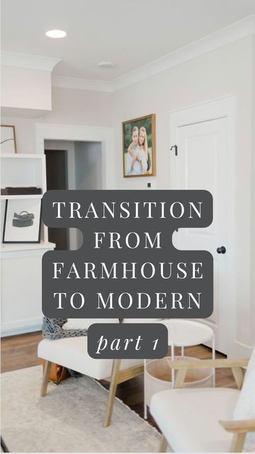 Farmhouse And Modern Decor, Turn Farmhouse Into Modern, Farmhouse To Transitional, Non Farmhouse Decor, How To Transition From Farmhouse To Modern, Updating Farmhouse Decor, Transition From Farmhouse To Modern, Old Modern Farmhouse, Modern Farmhouse Furniture Ideas