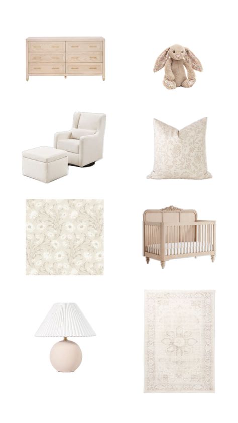 This combination of soft colours with natural wood tones creates a beautiful, calm and happy atmosphere. Calm Baby Nursery, Neutral Nursery Design, Nursery Design Board, Nursery Design Neutral, Woodland Animal Nursery, Wood Tones, Design Board, Neutral Nursery, Nursery Design