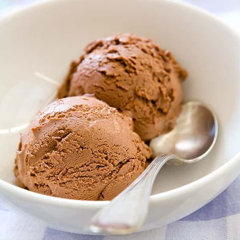 Easy Chocolate Ice Cream | Cook's Country Creamy Chocolate Ice Cream Recipe, Easy Chocolate Ice Cream Recipe, Easy Chocolate Ice Cream, Oregon Cottage, Homemade Chocolate Ice Cream, Cooks Country Recipes, Chocolate Ice Cream Recipe, America's Test Kitchen Recipes, Homemade Ice Cream Recipes