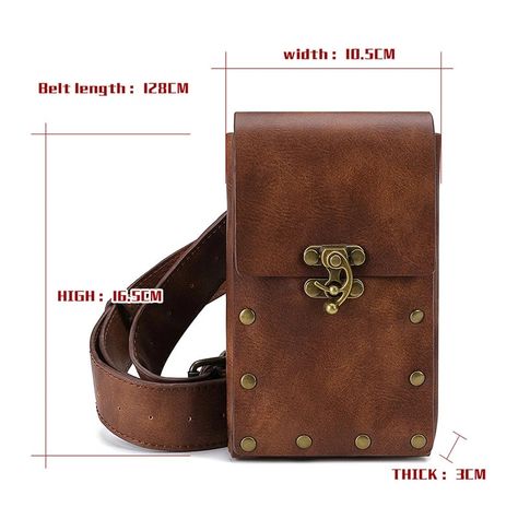 Fanny Waist Packs Phone Wallet Medieval Pouch Bag Belt Leather Men Women Punk Viking Pirate Costume Holster Case For Adult|Waist Packs| - AliExpress Viking Pirate, Steampunk Bag, Pirate Cosplay, Women Backpack Travel, Style Steampunk, Motorcycle Bag, Vintage Crossbody Bag, Cell Phone Wallet, Bags For Teens