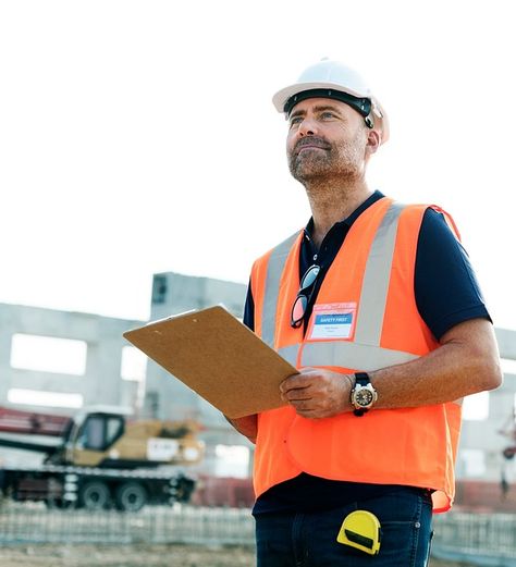 Site engineer construction site | Premium Photo - rawpixel Construction Photo Shoot, Engineer Photography, Site Engineer, Photo Branding, Construction Photography, School Dinner, Architecture Blueprints, Civil Engineering Construction, School Dinners