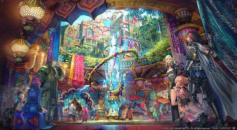 Final Fantasy Artwork, Final Fantasy Art, Wallpaper Dekstop, Fantasy Places, Final Fantasy Xiv, High Fantasy, 판타지 아트, Environmental Art, Fantasy Artwork