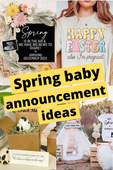 spring baby announcement ideas Baby Due In May Announcement, Spring Pregnancy Announcement Ideas, Pregnancy Announcement Spring, Pregnancy Announcement Captions, Spring Baby Announcement, Pregnancy Announcement Quotes, Spring Pregnancy Announcement, Baby Announcement Ideas, Easter Pregnancy Announcement