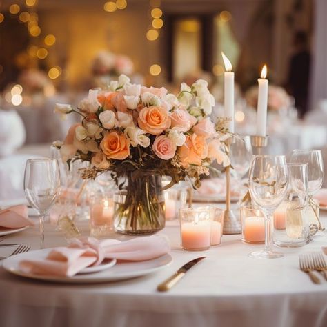 peach-fuzz-wedding-decor Peach Fuzz Pantone 2024 Wedding, White And Peach Wedding Decor, Peach Fuzz Wedding Decor, Peach Fuzz Wedding, Pearls Wedding Theme, Peach Wedding Theme, Peach Wedding Decorations, Peach Wedding Colors, Pantone 2024