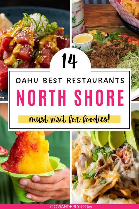 Find out things to do in North Shore Oahu, including the best places to eat in North Shore Oahu. Discover popular Oahu food trucks and local favorites for the best food in North Shore Oahu. Oahu Food, North Shore Hawaii, Seared Ahi, Hawaiian Dishes, North Shore Oahu, Tacos And Burritos, Food Spot, Breakfast Plate, Weekend Brunch