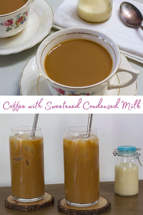 Savor the perfect blend of bold coffee and sweetened condensed milk with our easy Iced Coffee Recipe. Elevate your coffee experience today! Condensed Milk Iced Coffee, Coffee With Sweetened Condensed Milk, Easy Iced Coffee Recipe, Coffee With Condensed Milk, Easy Iced Coffee, Recipe With Condensed Milk, Iced Coffee Recipe, Condensed Milk Recipes, Ice Milk