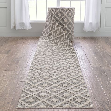 Modern Traditional Rug, Lattice Trellis, Diamond Trellis, Modern Color Palette, Modern Hallway, Textured Yarn, Well Woven, Hallway Runner Rug, Stair Runner Carpet