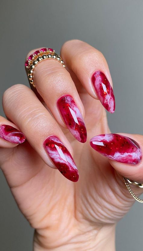 Nails Rose, Casual Nails, Red Nail Designs, Gel Tips, Marble Nails, Yellow Nails, Nail Art Ideas, Fire Nails, Nail Polishes