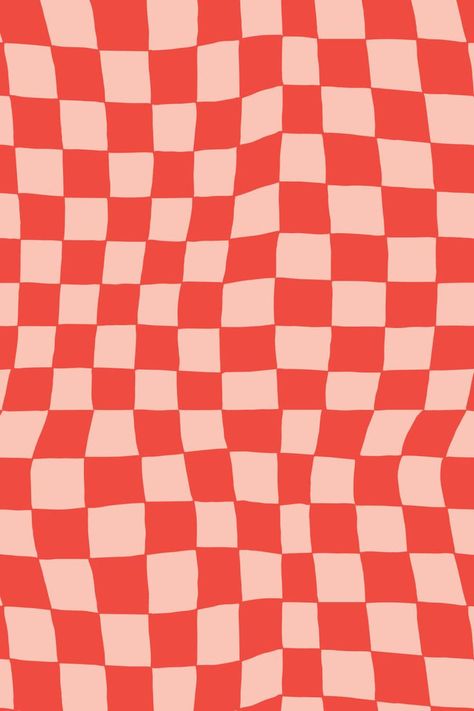 A playful, hand-drawn checkered pattern I created as a supporting brand element for Starfruit. Pink And Red Checkered Wallpaper, 3d Checkered Pattern, Red Print Wallpaper, Funky Checkered Pattern, Colorful Checkered Wallpaper, Checkered Design Graphic, Red And Pink Pattern, Red Aesthetic Pattern, Checkered Graphic Design