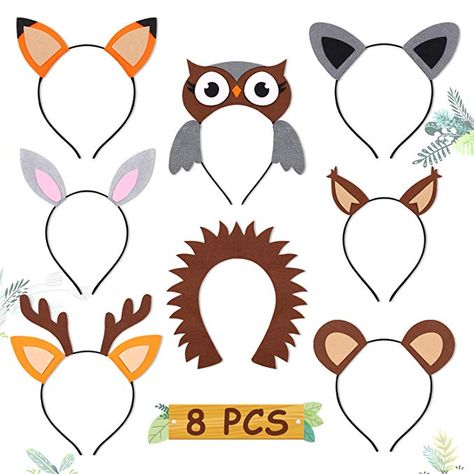 Animal Theme Baby Shower, Animal Headbands, Zoo Animal Party, Safari Party Favors, Camping Forest, Animal Party Decorations, Kids Party Bags Fillers, Woodland Animals Theme, Animal Baby Shower Theme