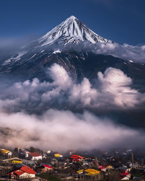 Damavand - BEAUTIFUI IRAN Damavand Mountain, Iran Tourism, Visit Iran, Iran Pictures, Persian Architecture, Iran Travel, Tehran Iran, Persian Culture, Beautiful Places To Travel