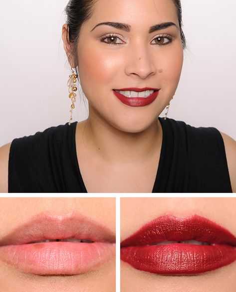 MAC Diva Lipstick Face On Nails, Maybelline Touch Of Spice, Vamp Lips, Cool Winter Makeup, Beauty By Lee, Bright Winter Makeup, Mac Diva, Mac Diva Lipstick, Nars Audacious Lipstick