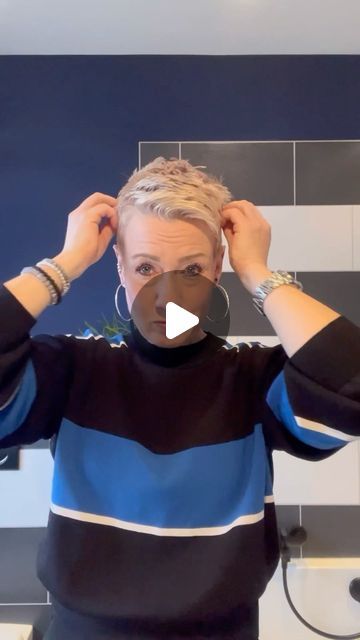 Short Womens Haircuts Pixie Undercut, Undercut For Short Hair For Women, Pixie Hair Outfit Ideas, How To Style A Super Short Pixie, Pixies For Thinning Hair, Women Faux Hawk Short Haircuts, Kari Lake Haircut, Short Brown Pixie Cut, Pixie Haircut Mullet