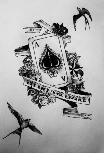 Top 20 Authentic Old School Tattoo Designs Ace Of Spades Tattoo, Spade Tattoo, Ace Tattoo, Card Tattoo Designs, Kunst Tattoos, Tattoo Old School, Tattoo Zeichnungen, Old School Tattoo Designs, Tattoo Project