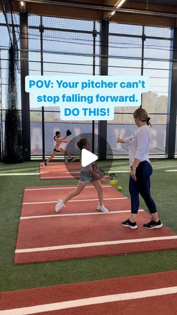 Seven Strong Softball on Instagram: "Young bodies usually need a LOT of “feels like this” drills, analogies, explanations, demonstrations and cues. Lula has great accuracy and we are working on gaining power and speed only from learning weight shift, resistance, and a low center of gravity. My drills, Drag Stop Drill and Limbo drill make learning how to resistance forward movement simple! Learn more in my app today! Link in bio 🤪

#pitching #fastpitch #softball #pitcher #baseball #softballgirls #pitcher #collegesoftball 

Pitching coach. Softball pitcher. Softball strikeout. softball. Softball games. Softball game. Big strikeout. Youth pitcher. Beginning pitching. College pitching tips. Umpire. Softball coach. College softball" Pitching Drills Softball Beginner, Softball Pitching Drills For Speed, Softball Chants For Fastpitch, How To Pitch A Softball, Softball Field Aesthetic, Softball Pitcher Workouts, Pitching Drills Softball, Fastpitch Pitching Drills, Fastpitch Softball Drills