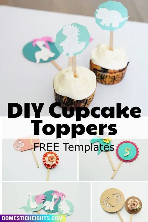 diy cupcake toppers template, how to make cupcake toppers at home Cupcake Toppers Cricut, Cricut Cupcake Toppers, How To Make Cupcake, Diy Cupcake Toppers, Sweet 16 Cupcakes, Diy Name Tags, Cupcake Toppers Template, Cupcake Toppers Free, Custom Cupcake Toppers