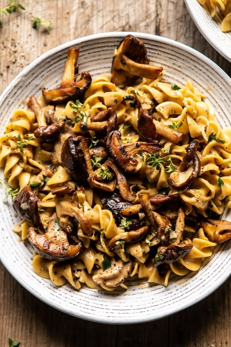 Stroganoff Pasta, Mushroom Dinner, Half Baked Harvest Recipes, Mushroom Stroganoff, Harvest Recipes, Mushroom Pasta, Half Baked, Half Baked Harvest, Pasta Noodles