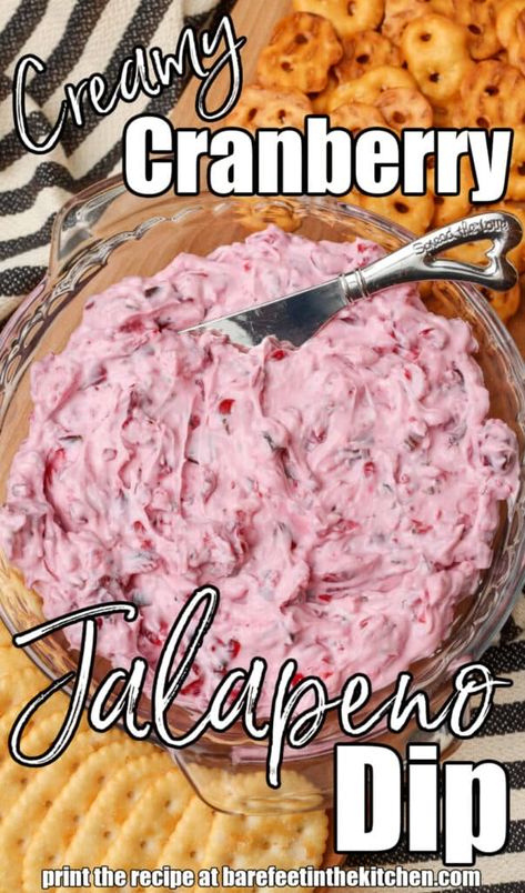 Creamy Jalapeño Cranberry Dip, Jalapeño Cranberry Dip, Cranberry Dip Cream Cheese, Cranberry Jalapeno Cream Cheese Dip, Dip With Crackers, Cranberry Jalapeno Dip, Costco Copycat, Cranberry Cream Cheese Dip, Jalapeno Cream Cheese Dip