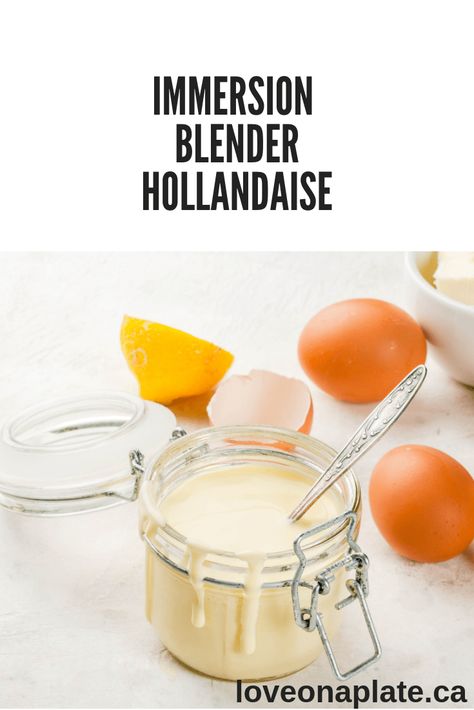 Easy Fool Proof Hollandaise Sauce that requires no cooking, and is ready in under 5 minutes. Enjoy this classic french sauce with fish, vegetables, grilled meat and of course Eggs Benedict Vegetables Grilled, Blender Hollandaise, Rainy Day Recipes, Plate Recipes, French Sauces, Sauce For Salmon, Brunch Items, Savory Crepes, Gourmet Chef