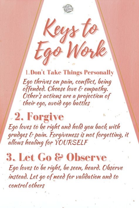 Your Ego is NOT who you are and is NOT Your True Essence. We all have inner peace, it just sometimes takes a little bit of recognizing and making the conscious decisions to choose to let go.🙌🏽 ⠀ ⠀ Here are Three practices to adopt when working on recognizing your ego vs your true essence, and releasing those ego based feelings and actions  #ego #healing #selflove #confidence #selfcare Fear And Ego Quotes, Let Go Of Ego Quotes, Ego Vs Spirit, Letting Go Of Ego Quotes, How To Heal Your Ego, Lose Your Ego, Ego Vs Confidence, How To Let Go Of Your Ego, Ego Shadow Work