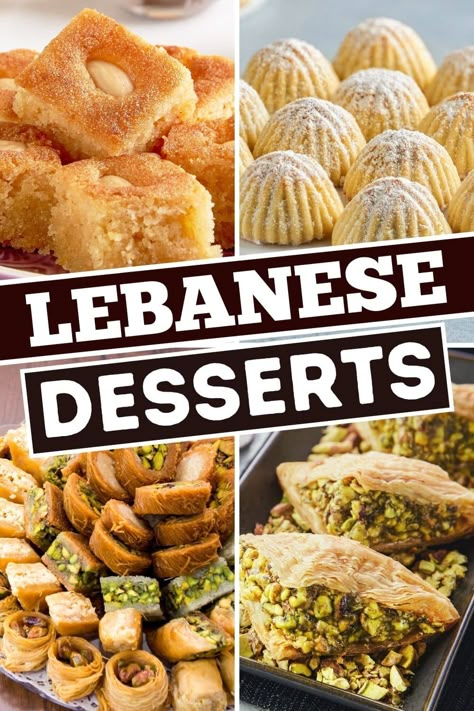 Lebanese Easter Recipes, Lebanese Desserts Recipes Arabic Sweets, Middle East Dessert Recipes, Lebanese Sweets Recipes, Lebanese Recipes Desserts, Lebanese Deserts, Lebanese Appetizers, Lebanese Pastries, Lebanese Baklava