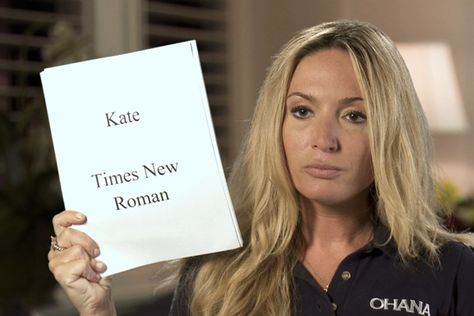 Kate's Font Personality Guide from "Below Deck" on Bravo.  http://www.bravotv.com/below-deck/season-2/videos/kates-font-personality-guide Below Deck Bravo, Shahs Of Sunset, Moving To New Zealand, Deck Party, Bravo Tv, Below Deck, Times New Roman, Writing Workshop, Crew Members