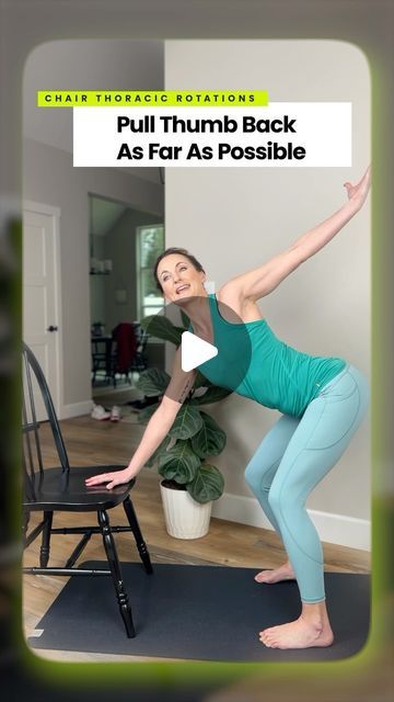 Megan Dahlman on Instagram: "🙌 Do this daily and literally witness your posture improve by leaps and bounds!!   Poor posture can lead to chronic neck and shoulder pain and even back pain, making you feel miserable, achy all the time. That’s no way to live 😓   CHAIR THORACIC ROTATIONS  What I love about this move is that it:  ✅ Strengthens your rotator cuff & shoulder blade muscles  ✅ Actively releases tension through the front of your chest  ✅ Helps to mobilize your THORACIC spine, where a ton of posture tension can reside   Do 5-8 reps per side. Let me know how this feels for you!!! 💕  Also, are your shoulders and posture muscles a source of pain? I have a free Posture Masterclass coming that will REALLY help. Is this something you’d be interested in?   #posture #posturecorrection #bet Posture Muscles, Shoulder Blade Muscles, Tight Shoulders, Posture Exercises, Frozen Shoulder, Neck And Shoulder Pain, Meditation Apps, Rotator Cuff, Poor Posture