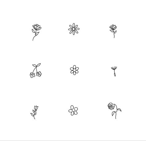 Tattoo Designs Fine Line, Lavender Sweet Pea, Small Daisy Tattoo, Plant Lavender, Daisy Tattoo Designs, Tiny Flower Tattoos, Kitten Tattoo, Black Line Tattoo, Small Girly Tattoos