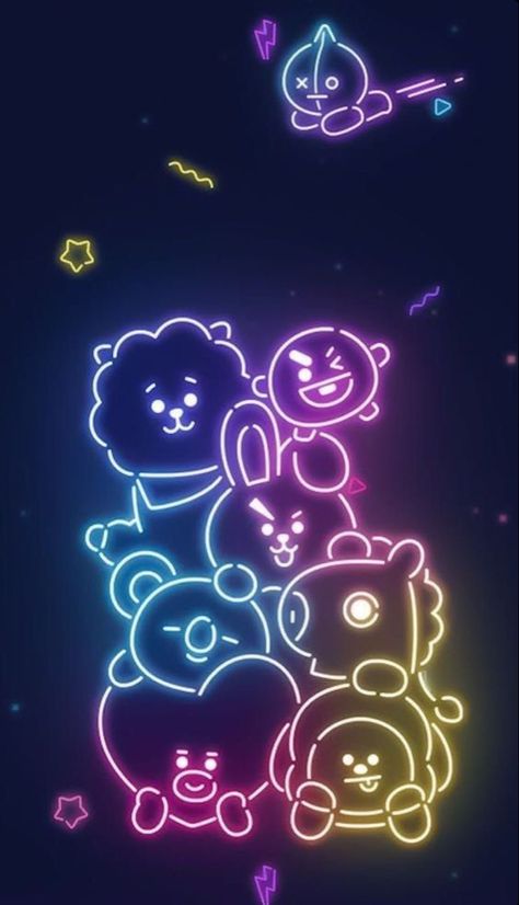 #btsaesthetic Wallpaper S, Kpop Store, By Wallpaper, Wallpaper 4k, K Pop, Neon, Bts, Stars, Animals