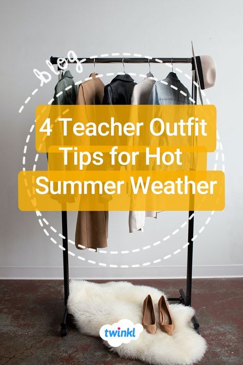 Teacher Summer Outfits, Hot Weather Outfits, School Dress Code, Summer Teacher Outfits, Teacher Summer, Outfit Tips, Teacher Wardrobe, Summer School Outfits, Teaching Outfits