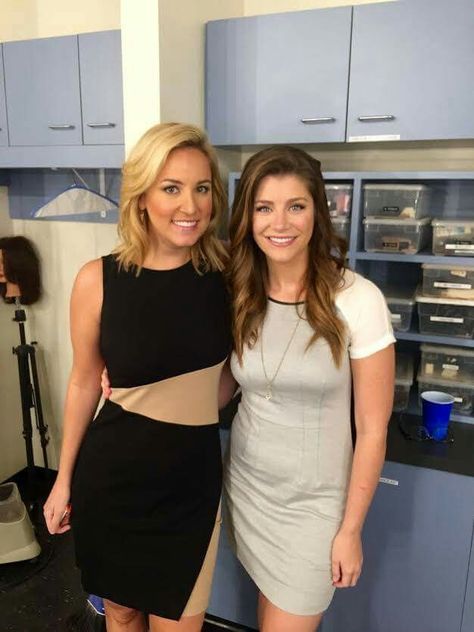 Alex Wilson & Kait Parker - TWC Alex Wilson, Katie Couric, Weather News, The Weather Channel, Style Guides, Sleeveless Formal Dress, Nice Dresses, Girl Fashion