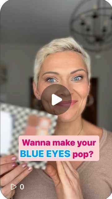 Ashley| Easy Beauty Tips and Tricks🌿 on Instagram: "Want to make those 💙BLUE 💙eyes pop? 💥 This video is for you!!  Comment BLUE for a link to the products used!☺️  #blueeyes #eyeshadowforblueeyes #easyshadowtutorial #hoodedeyes #blueeyesmakeup #aussiemakeup #ukmakeupartist" Blue Eyes Shadow Looks, Eye Make For Blue Eyes, What Makes Blue Eyes Pop, Eyeshadow That Makes Blue Eyes Pop, Easy Eyeshadow For Beginners Blue Eyes, How To Apply Eyeshadow For Blue Eyes, Eyeshadow For Blue Grey Eyes, What Color Makes Blue Eyes Pop, Makeup Tricks For Blue Eyes