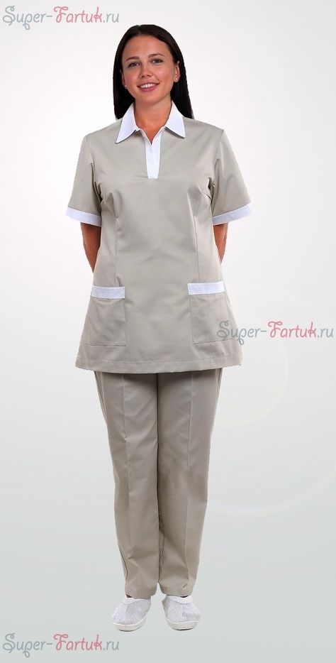 Uniform Outfits Hospital, Housekeeper Uniform Outfits, House Keeping Uniform Women, Cleaner Uniform Ideas, Maids Uniform Housekeeping, Nanny Uniform Modern, Hospital Uniform Design, Cleaning Uniform Ideas, Maid Uniform Housekeeping