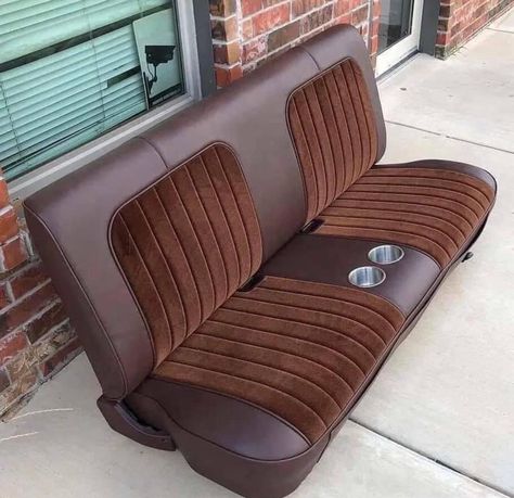 Car Interior Seat Design, Truck Upholstery Ideas, Diy Car Upholstery, Truck Seats Custom, Car Interior Upholstery Design, Custom Leather Seats Truck, 1965 C10 Chevy Truck Interior, Impala Car, Car Seat Upholstery