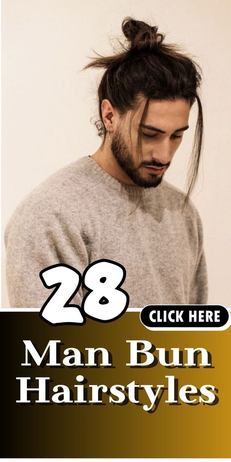 Embrace your individuality with our curated selection of man bun hairstyles. Learn how to rock everything from a minimalist top knot to a textured, curly bun Mens Top Knot Hairstyle, Man Bun Curly Hair, Curly Buns, Bohemian Curls, Mens Ponytail Hairstyles, Loose Bun Hairstyles, Man Bun Haircut, Top Knot Men, Man Bun Undercut