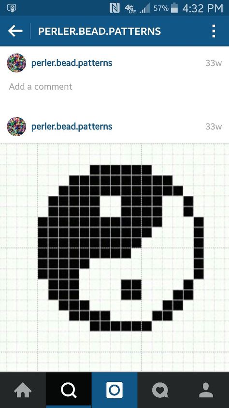 Ying yang perler Ying Yang Perler Bead Patterns, Yin Yang Perler Beads, Minecraft Ying Yang, Jing Y Jang, Colorwork Chart, Easy Perler Beads Ideas, Pixel Crochet, Pix Art, Pola Kristik