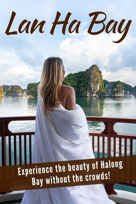 The Best Cruises in Lan Ha Bay, Vietnam. Would you like to see the stunning limestone cliffs of Halong Bay, but prefer more off-the-beaten-path destinations? Then check out this hidden gem of Vietnam! Lan Ha Bay, off the southern coast of Cat Ba island, is the perfect non-touristy alternative to Halong Bay and Bai Tu Long Bay. #LanHaBay #Vietnam#HalongBay #BaiTuLongBay  #SoutheastAsia #Cruise #CruiseShip -By Wandering Wheatleys via @wanderingwheatleys Lan Ha Bay, Lan Ha Bay Vietnam, 1 Hotel Hanalei Bay, Vietnam Halong Bay, Halong Bay Vietnam Photography, Best Cruises, Cat Ba Island, Bai Tu Long Bay, Cat Ba Island Vietnam