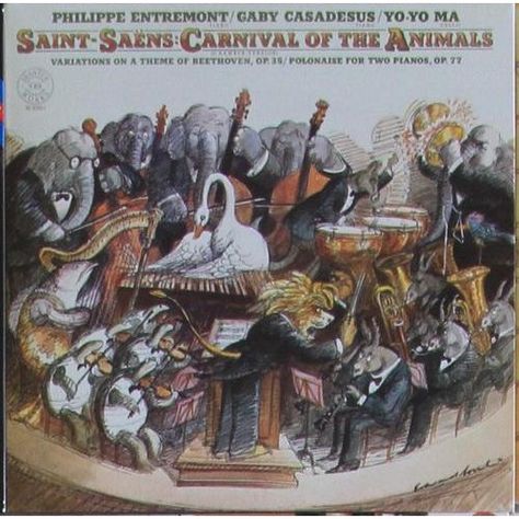 Carnival of the Animals Plus Variations of a Theme of Beethoven, Op. 35 and Polonaise for Two Pianos, Op. 77 / Camille Saint-Saens [CD] Camille Saint Saens, Saint Saens, Carnival Of The Animals, Music Cds, Music Games, The Animals, Classical Music, New Music, Good Music