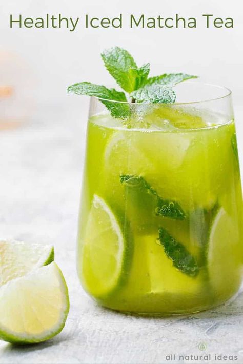 Matcha Tea Recipes, Tea Drink Recipes, Lemon Health Benefits, Green Tea Recipes, Matcha Drink, Tea Drinks, Matcha Recipe, Iced Tea Recipes, Iced Matcha