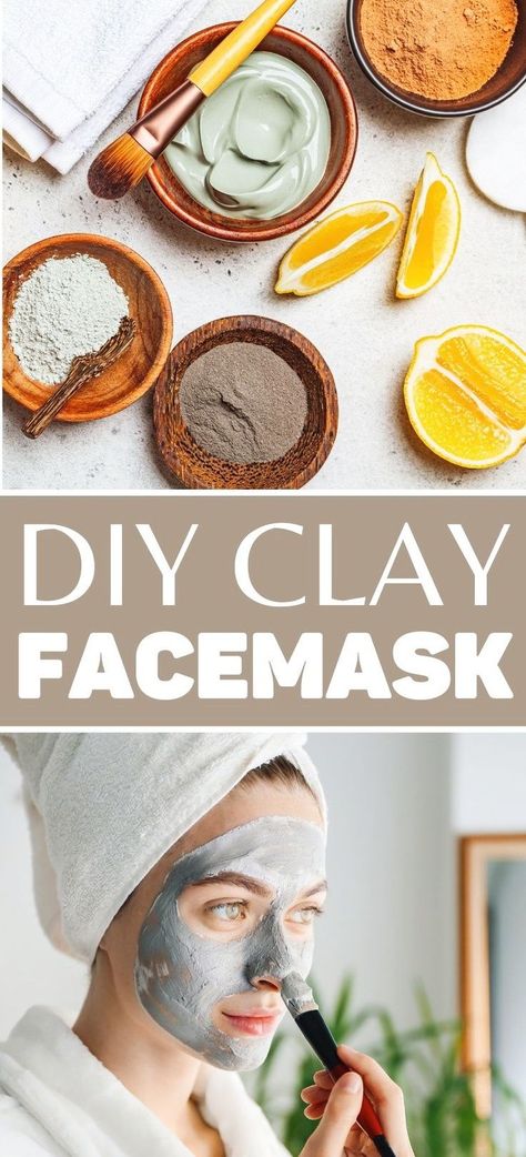 Detox your skin and make your own DIY Clay Mud Mask with essential oils.  Customize the essential oils in your mud face mask for acne, redness, anti-aging, combination or normal skin.  The DIY Clay Mud Mask recipe is fast and easy to make and cost less than store bought mud masks.  The clay mud mask is all natural and toxin free.  Help your skin have a healthy glow with this clay mud mask recipe using doTERRA essential oils.  Young Living. Diy Clay Face, Mud Mask Recipes, Clay Mask Recipe, Diy Clay Mask, Aztec Clay Mask, Clay Apple, White Clay Mask, Aztec Clay, Mud Masks