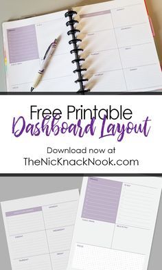 Download your own free printable Dashboard Layout for you paper planner to get you through to when the new 2019 Happy Planners kick off! Weekly Dashboard, Happy Planner Free Printable, Dashboard Layout, Happy Planner Printables, Happy Planners, Happy Planner Cover, Wedding Planner Binder, To Do Planner, Discbound Planner