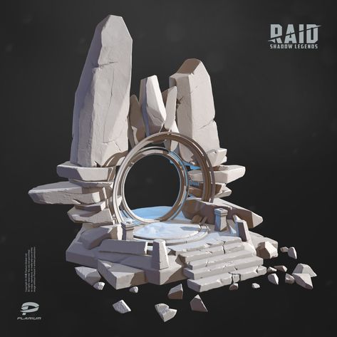 Terrain Concept Art, Raid Shadow Legends, 3d Karakter, Props Concept, Environment Props, Bg Design, Seni Dan Kraf, Rpg Map, Low Poly Art