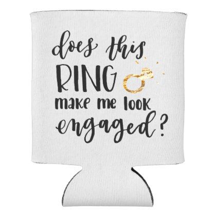 Engaged Can Cooler Engagement Koozies, Koozie Ideas, Koozie Design, Engagement Gifts For Bride, Can Coolers, Wedding Announcements, Can Cooler, Coolers, Stay Cool